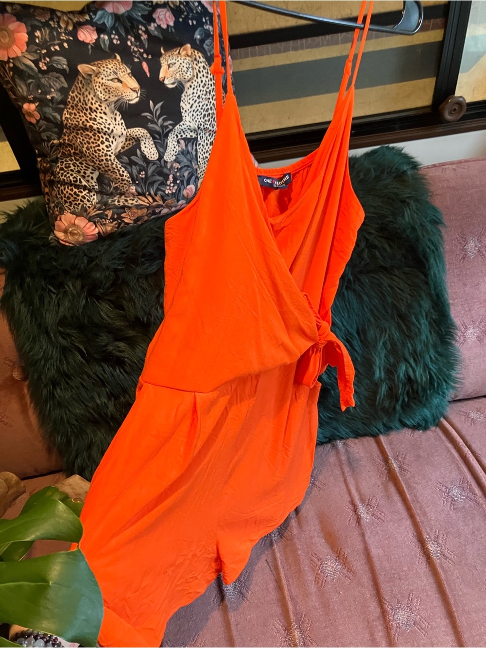Scarlett Orange Romper Women’s XL